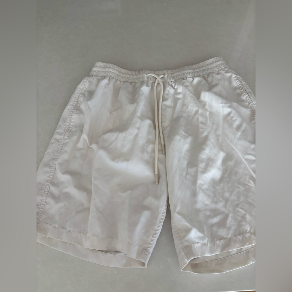 Zara White swim trunks Men's Shorts - Picture 1 of 3